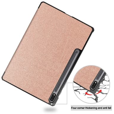 SKALO Samsung Tab S7 FE Trifold Fodral - Roséguld