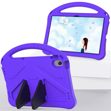 SKALO Lenovo Tab M10 Plus 10.6"" (Gen 3) Barnskal med handtag och ställ - Lila