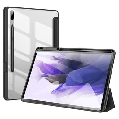 DUX DUCIS Samsung Tab S7+/S7 FE/S8+ TOBY Series Trifold Fodral - Svart