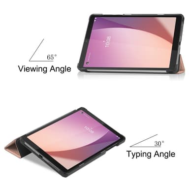SKALO Lenovo Tab M8 Gen 4 Trifold Fodral - Roséguld