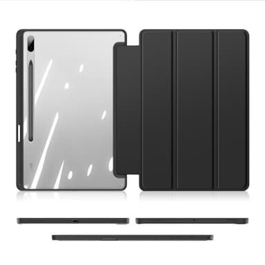 DUX DUCIS Samsung Tab S7+/S7 FE/S8+ TOBY Series Trifold Fodral - Svart