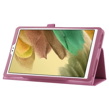 SKALO Samsung Tab A7 Lite Duofold Litchi Fodral - Lila