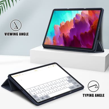 SKALO Lenovo Tab P12 Trifold Fodral - Mörkblå