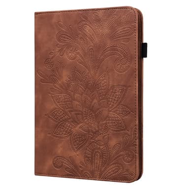 SKALO iPad 10.2 Mandala Fodral - Brun