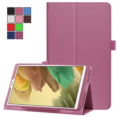 SKALO Samsung Tab A7 Lite Duofold Litchi Fodral - Lila