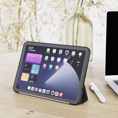 SKALO iPad Mini (2021) Trifold Fodral - Svart