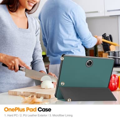SKALO OnePlus Pad Trifold Fodral - Grön