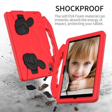 SKALO Samsung Tab A8 10.5 (2021/2022) Thumb Up Barnskal - Röd