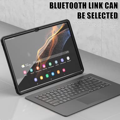 SKALO Samsung Tab S8 Ultra Extra Stöttåligt Armor Shockproof Skal - Svart