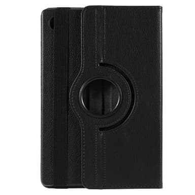 SKALO Samsung Tab A8 10.5 (2021/2022) 360 Litchi Fodral - Svart