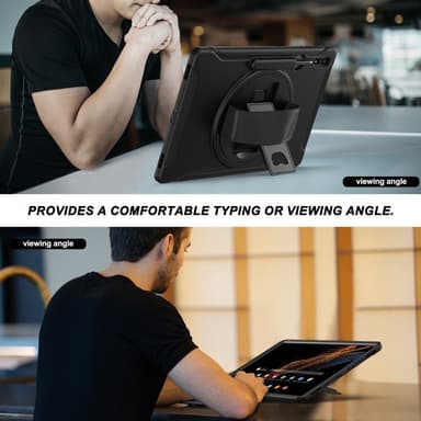 SKALO Samsung Tab S8 Ultra Extra Stöttåligt Armor Shockproof Skal - Svart