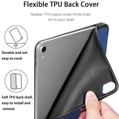 DG MING iPad Air (2020/2022) See Series Trifold Fodral - Blå