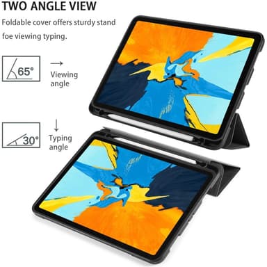 DG MING iPad Air (2020/2022) See Series Trifold Fodral - Svart