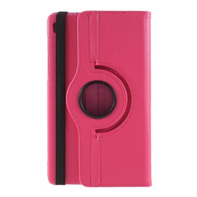 SKALO Samsung Tab A7 Lite 360 Litchi Fodral - Cerise