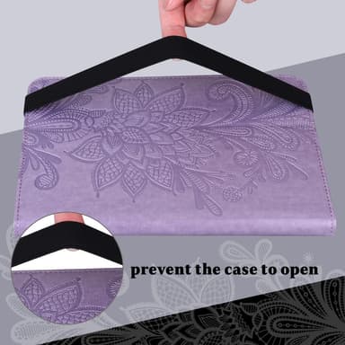 SKALO Samsung Tab S8 Mandala Fodral - Lila