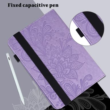 SKALO Samsung Tab S8 Mandala Fodral - Lila