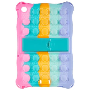 SKALO Lenovo Tab M10 (Gen 3) Stöttåligt Armor Popit Silikon Skal - Rainbow