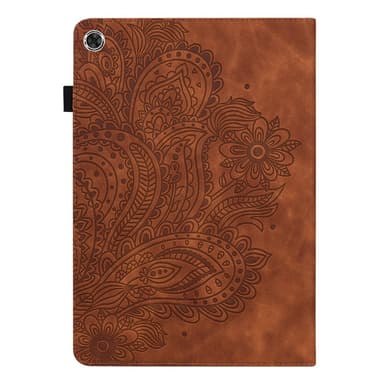 SKALO Samsung Tab A8 10.5 (2021/2022) Mandala Fodral - Brun