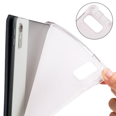 SKALO Lenovo Tab P11 Gen 2 Trifold Fodral med Transparent Baksida - Svart