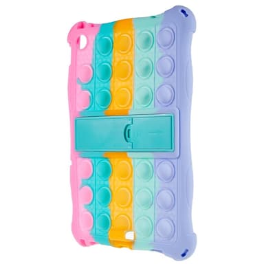 SKALO Lenovo Tab M10 (Gen 3) Stöttåligt Armor Popit Silikon Skal - Rainbow