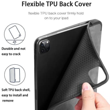 DG MING iPad Pro 11"" See Series Trifold Fodral - Grå