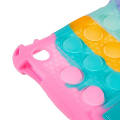 SKALO Lenovo Tab M10 (Gen 3) Stöttåligt Armor Popit Silikon Skal - Rainbow