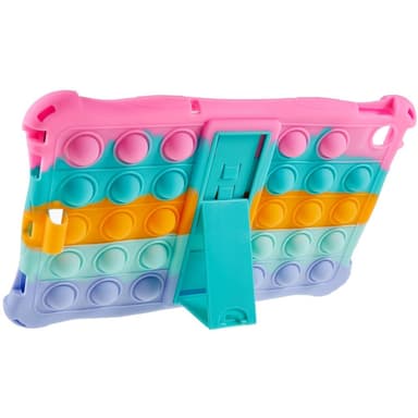 SKALO Lenovo Tab M10 (Gen 3) Stöttåligt Armor Popit Silikon Skal - Rainbow