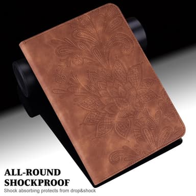 SKALO Samsung Tab S8 Mandala Fodral - Brun