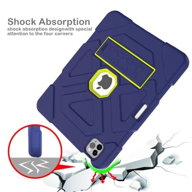 SKALO iPad Air (2020/2022) Extra Stöttåligt Armor Shockproof Skal - Blå
