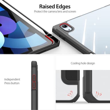 DUX DUCIS iPad Air (2020/2022) TOBY Series Trifold Fodral - Svart