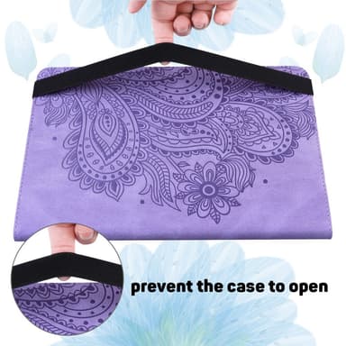 SKALO Samsung Tab A8 10.5 (2021/2022) Mandala Fodral - Lila