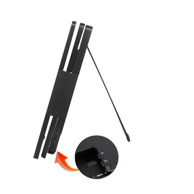 NÖRDIC Dubbla bärbara 15.6"" skärmar med teleskopstativ för bärbar dator 15-17.3"", FHD 1080P,  Mac/Windows, USB-C anslutning