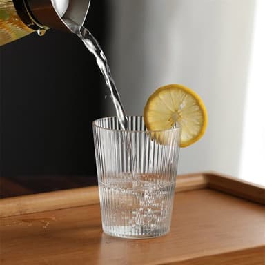 Räfflat dricksglas 250ml