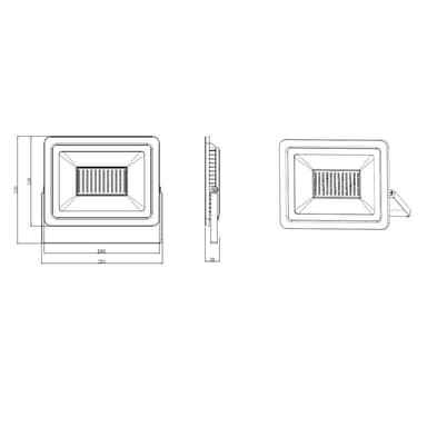 Forever Light Arbetslampa LED 1x100W 6000K med stativ