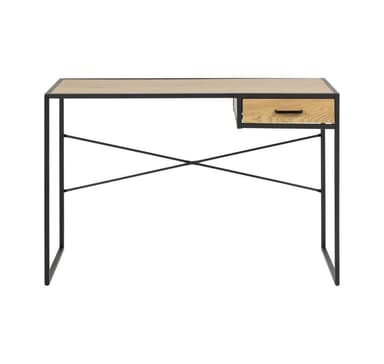 Skrivbord SEAFORD 110x45xH75cm, ek/svart