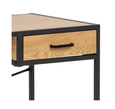 Skrivbord SEAFORD 110x45xH75cm, ek/svart