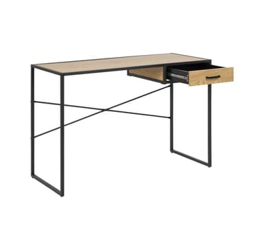 Skrivbord SEAFORD 110x45xH75cm, ek/svart