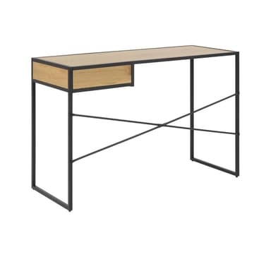 Skrivbord SEAFORD 110x45xH75cm, ek/svart