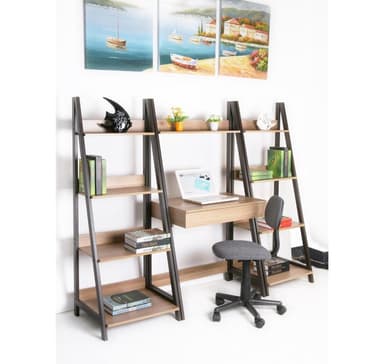 Skrivbord STEP 74x48xH146cm, ek