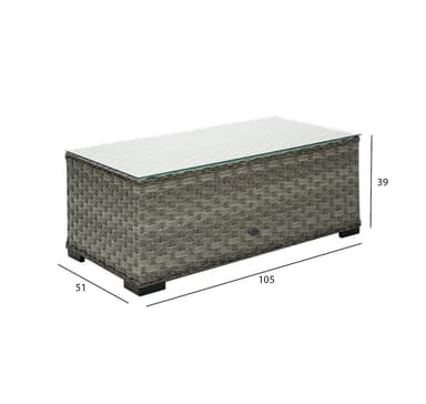 Soffbord GENEVA 105x51xH39cm