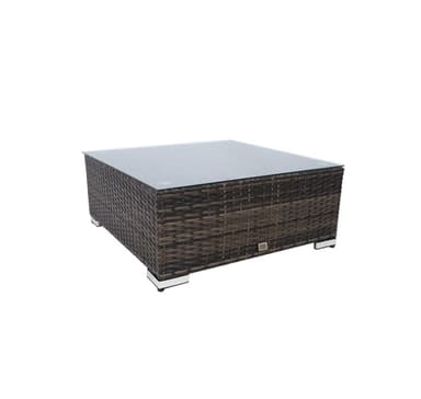Soffbord SEVILLA NYTT 71x71xH30cm, mörkbrunt