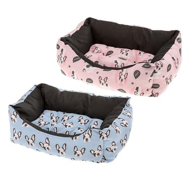 Hundsäng Coccolo 60 kudde blå/rosa