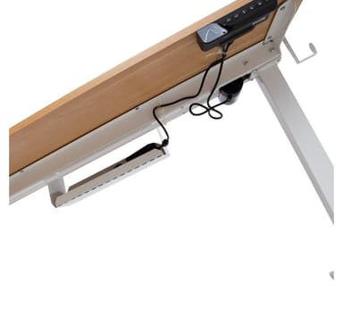 Skrivbord ERGO med 1 motor 120x60xH73-121cm, vit/ek
