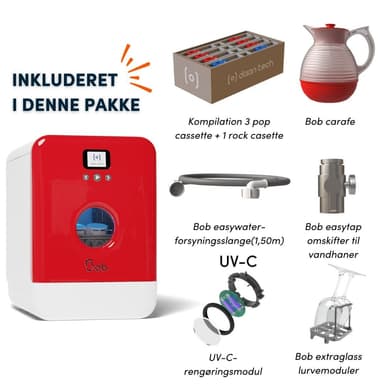 Bob den kompakta minidiskmaskinen: All options Pack - Röd