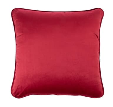 Kudde SAMMET 45x45cm, vinröd