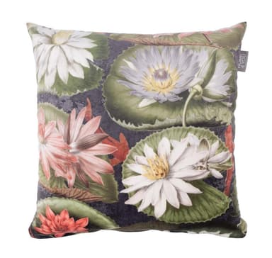 Kudde HOLLY 45x45cm, vita näckrosor
