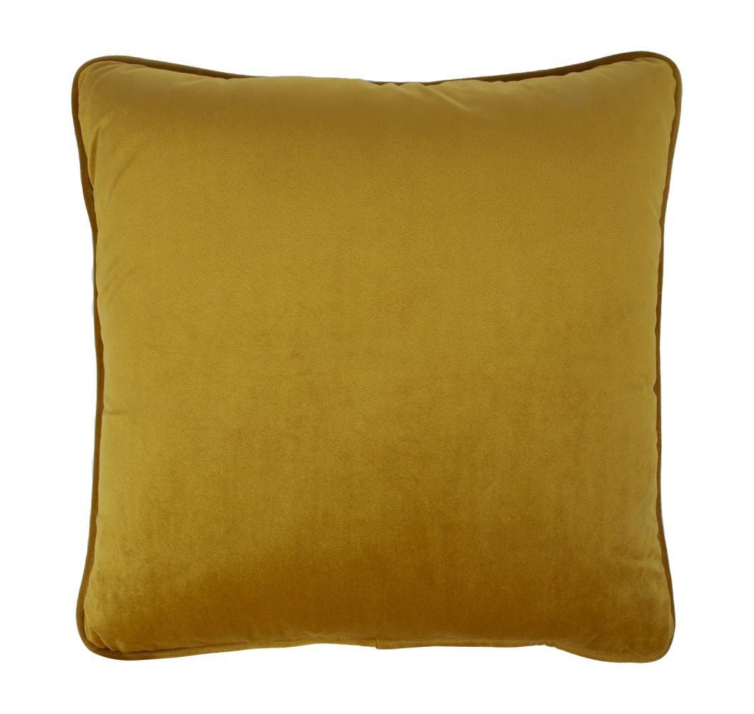 Kudde SAMMET 45x45cm, senapsgul