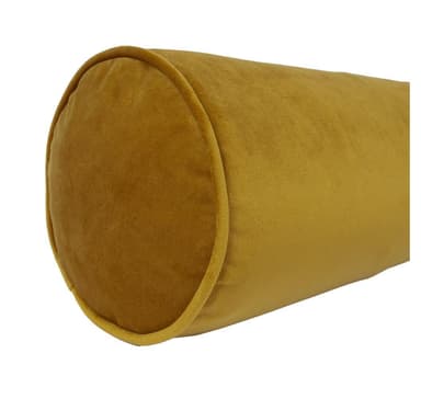 Kuddrulle SAMMET D18x50cm, senapsgul