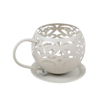 Candle holder SANDY 26x19xH15cm, antique white