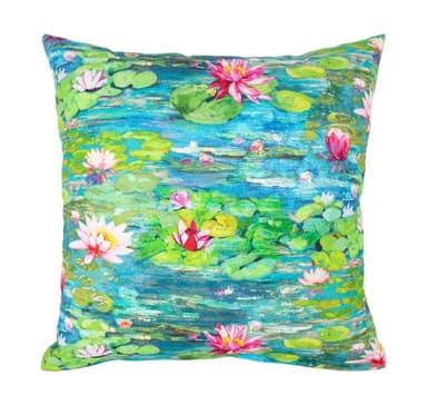 Kudde HOLLY 45x45cm, rosa näckrosor
